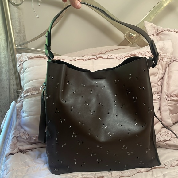 All saints brown stuffed tote - Picture 2 of 16